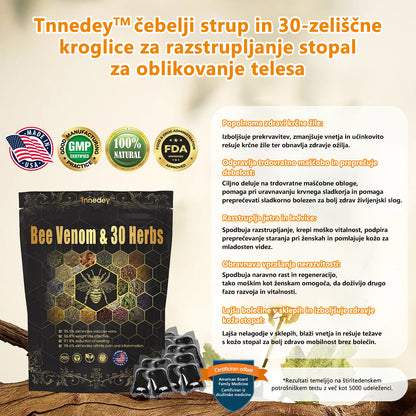 Zadnji dan 70% popusta: Tnnedey® Bee Venom in 30 zeliščnih biserov za razstrupljanje stopal za oblikovanje telesa - priporoča Mehiška limfna akademija (AML) 🌿