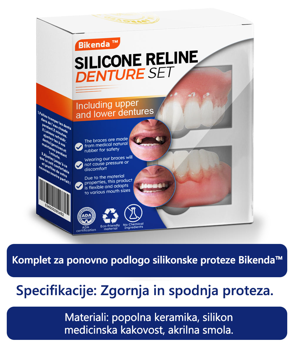 Uživajte v nasmehih in hrani🎁Bikenda™ Set silikonsko oblazinjenih zobnih protez🚀(80 % popusta za omejen čas - zadnjih 30 minut)